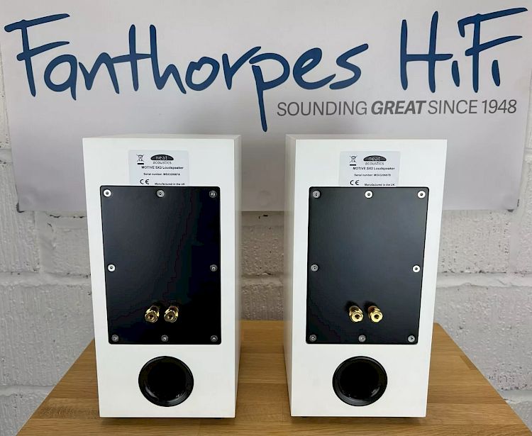 Image of Neat Acoustics Motive SX3 Standmount Speakers - Satin White - Preowned For sale at iDreamAV